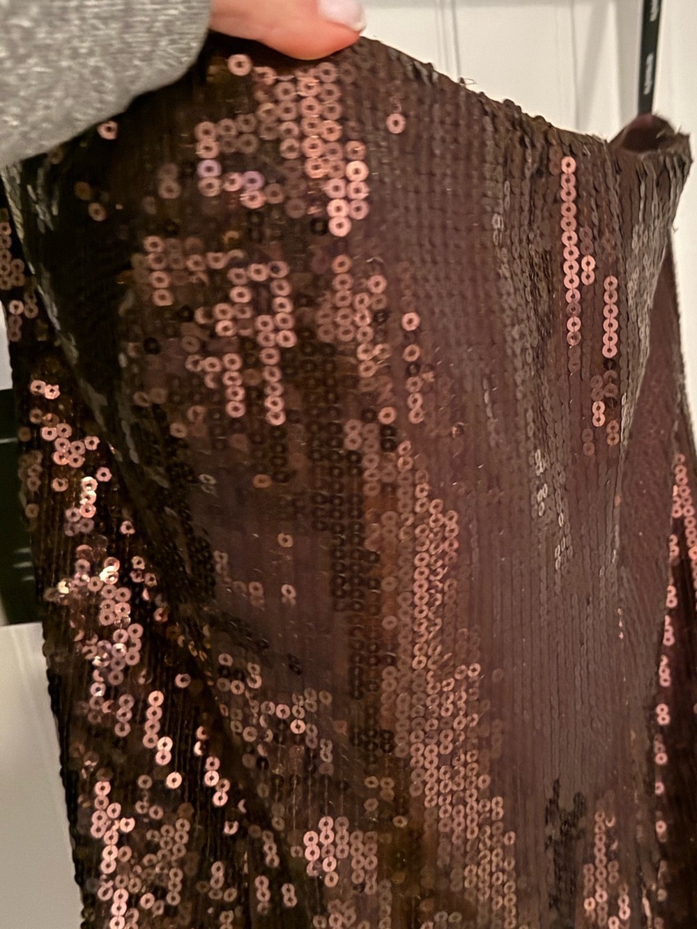 Retrofits BNWT Sequin Party Dress — brown Sequins